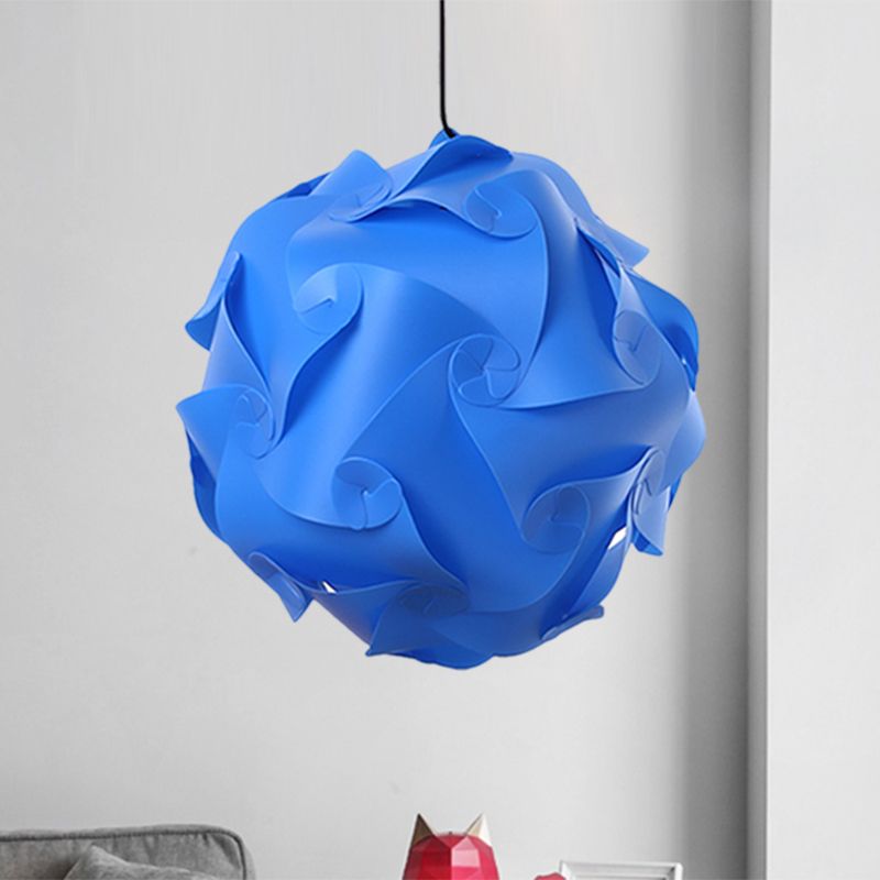 Luz de techo colgante de bricolaje negro/rojo/azul