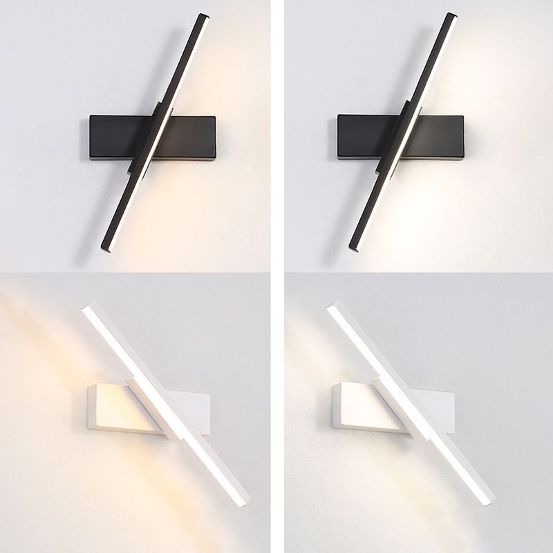Modern Style Wall Mount Light Rotatable LED Wall Light with Silica Gel Shade for Bedroom