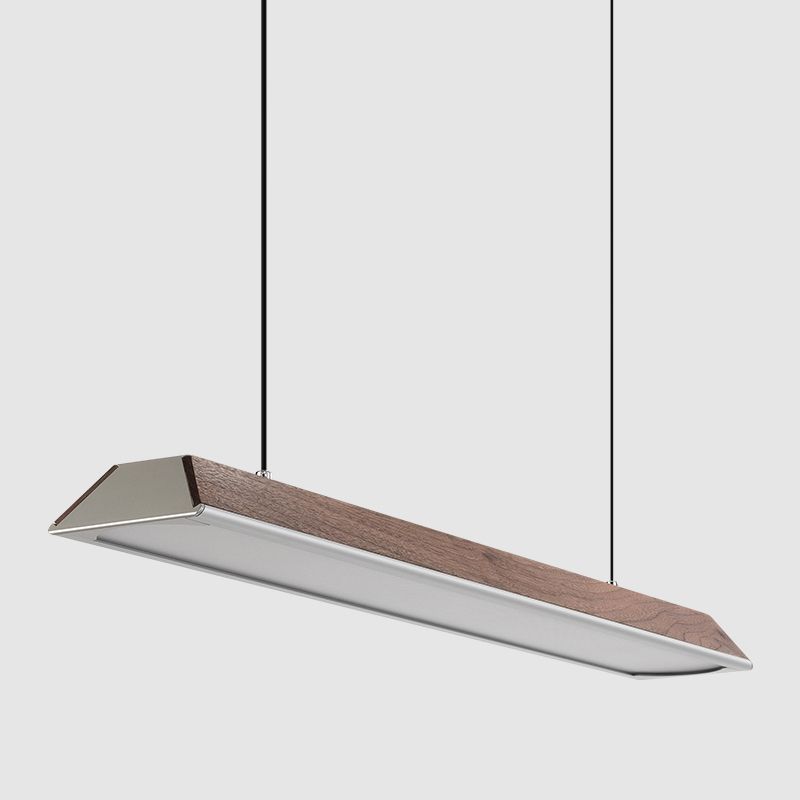 Geometry Shape Island Light Modern Style Metal 1 Light Lighting en marrón