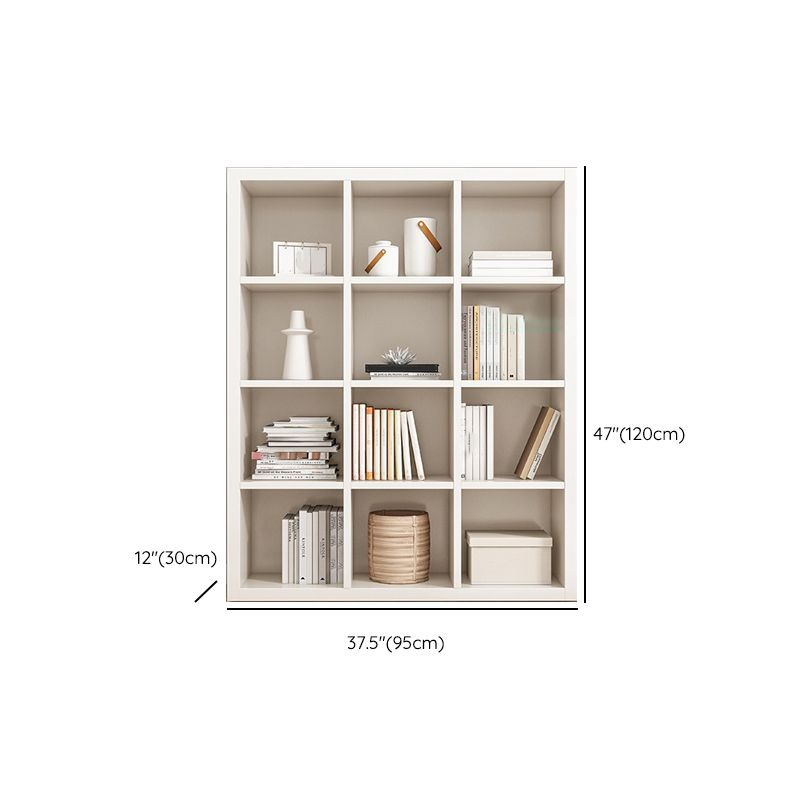 Closed Back Standard Bookcase Scandinavian Engineered Wood Bookshelf