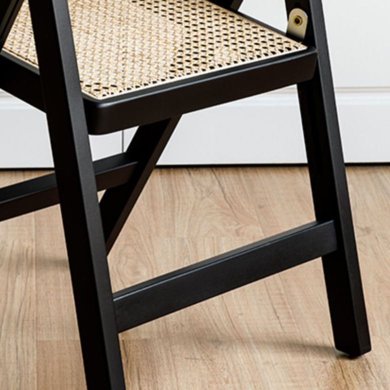 Solid Wood Side Chair Modern Style Folding Dining Chair for Home