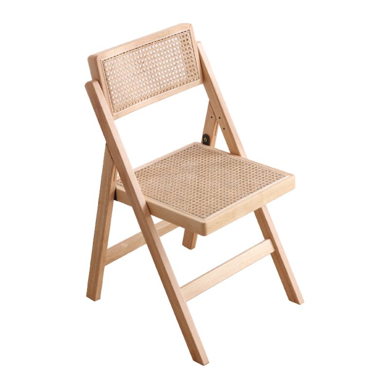 Silla de comedor de estilo escandinavo, silla de comedor de madera con respaldo abierto para restaurante