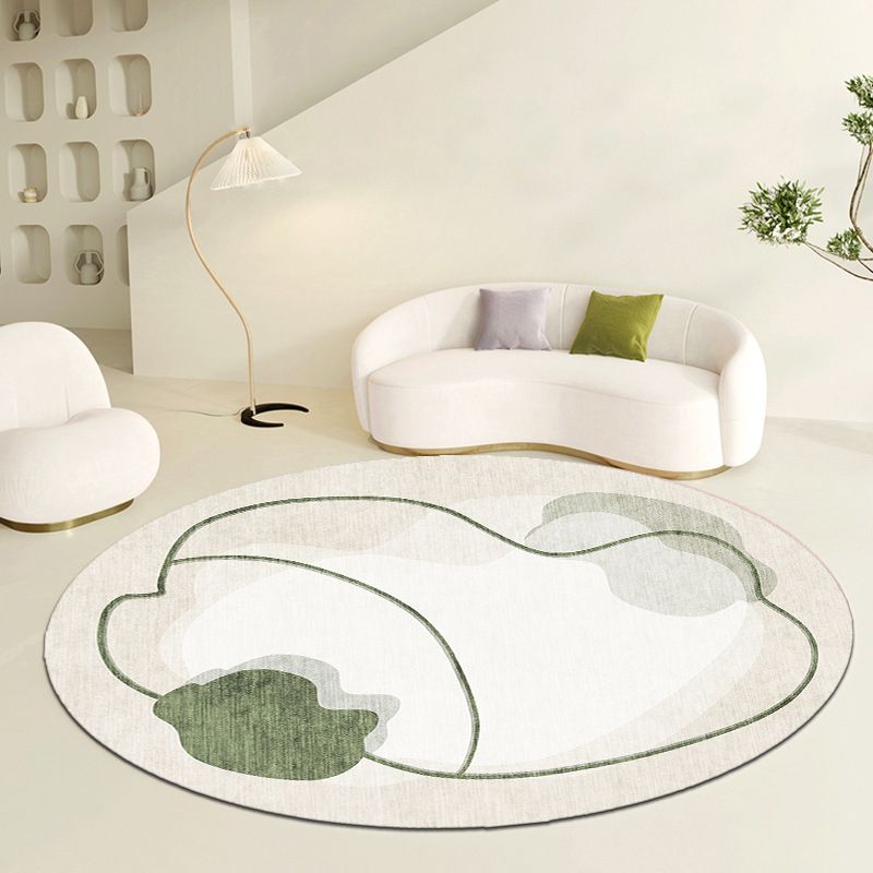 Light Brown Color Piece Rug Polyester Modern Area Rug Washable Rug for Home Decor