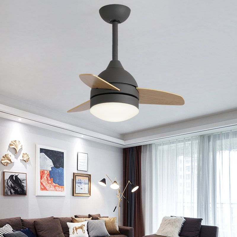 Geometrie plafondventilator licht Kinderstijl metalen metalen Led LED -licht Licht voor een slaapkamer voor slaapkamer