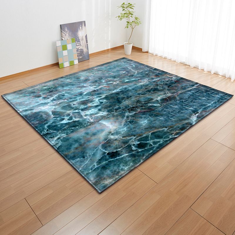 Casual Abstract Indoor Rug Modern Polyester Area Carpet Friendly Washable Rug for Living Room