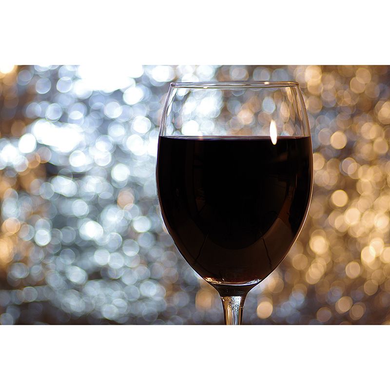 Glass of Wine Mural for Reustarant Bar Wall Decor, Custom Size Available