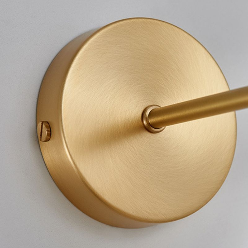 Lampada da parete di rame elettroplate in moderna luce da parete interno in ottone in ottone in ottone