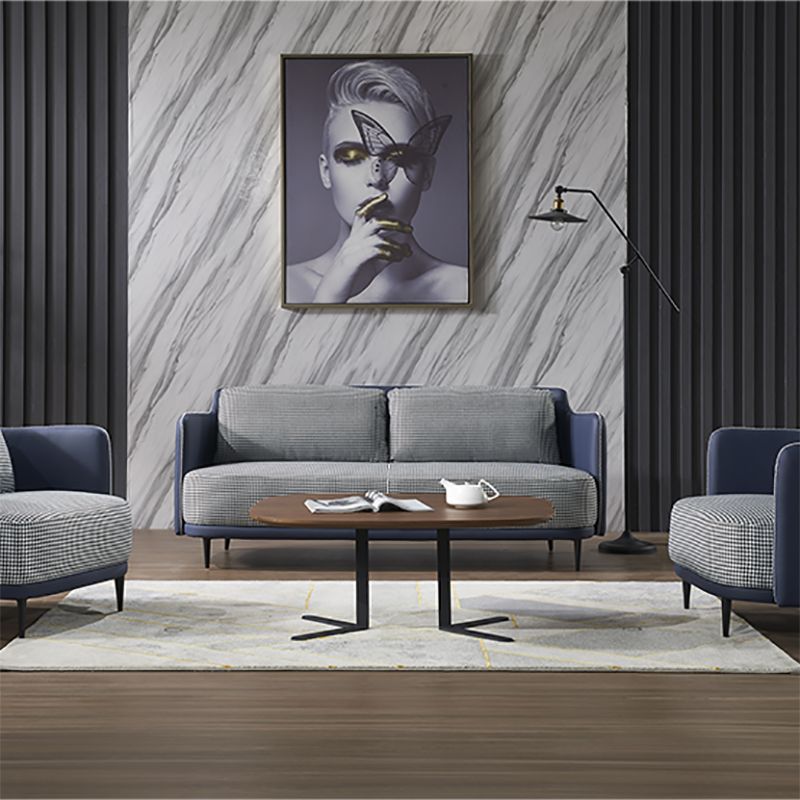 Moderne Baumwoll -Quadrat -Armsofa 29,9 "W mit Oberkissen für Wohnzimmer