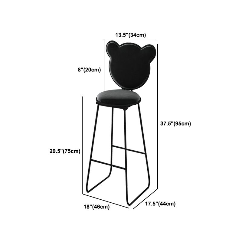 Modern 1/4 Pieces Bar Table Set Rectangle Stone Counter Table with Backrest Stools