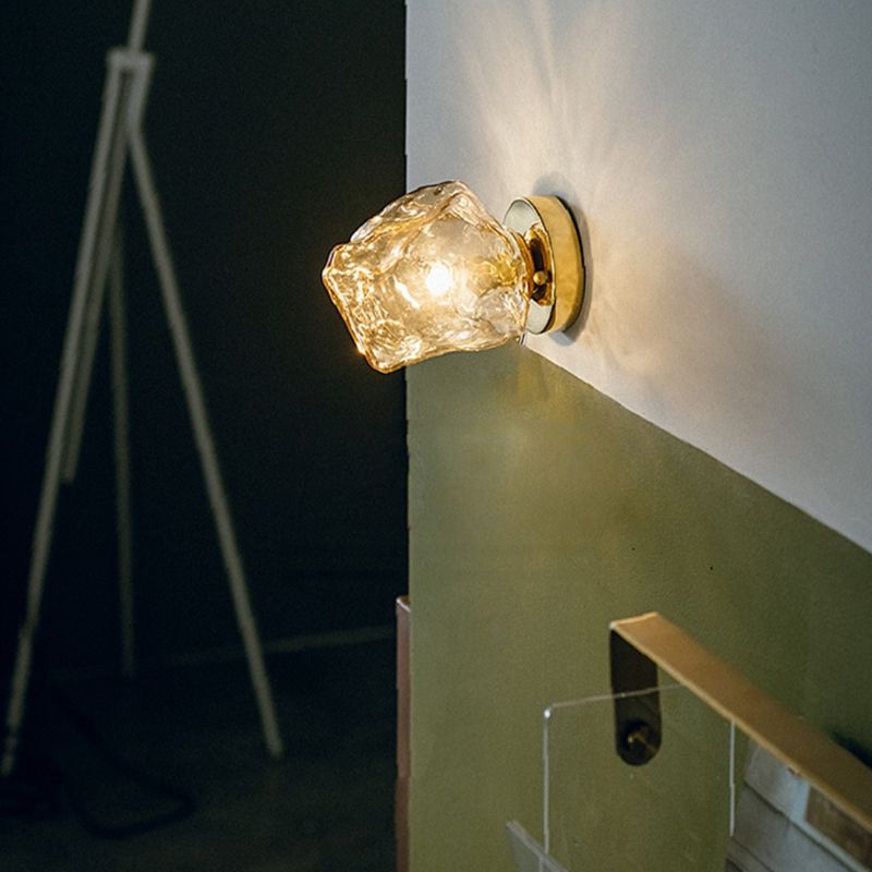 Modern Style Wall Lamp Glass Wall Sconce Lighting for Living Room