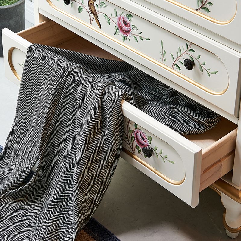 American Traditional Storage Chest Dresser Wooden Dresser with Drawers