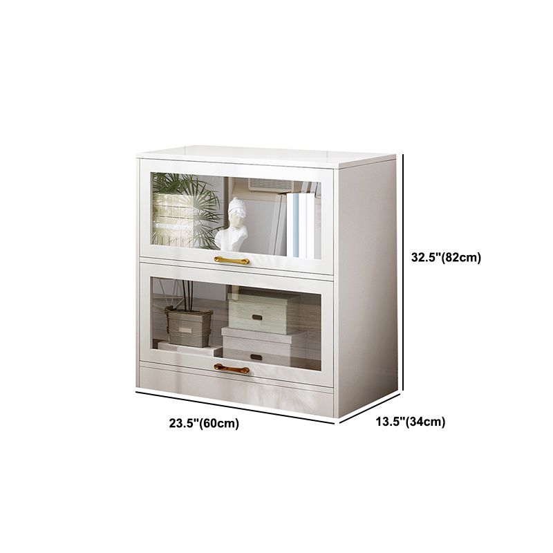 Modern Engineered Wood Bookshelf Standard Closed Back Bookcase