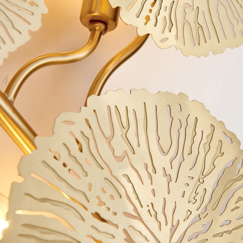 Éclairage mural de forme multiples uniques Éclairage mural métallique de style moderne en laiton