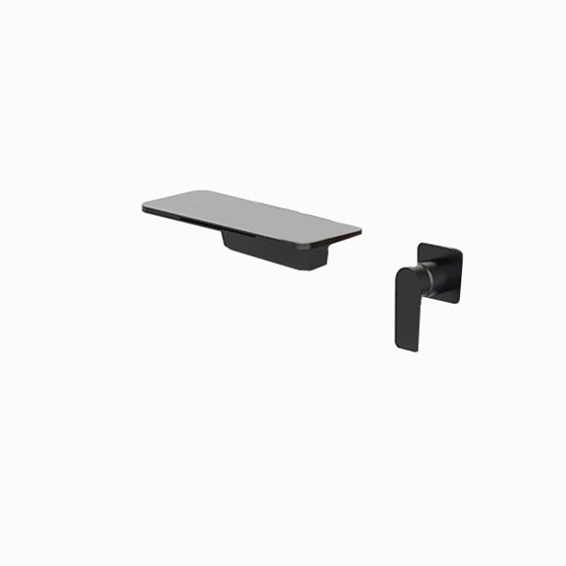 Modern Wall Mounted Bathroom Faucet Waterfall Spout Vessel Sink Faucet