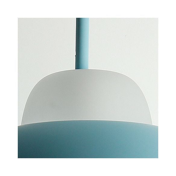 Lámpara colgante de Macaron Loft Bowl Bombilla de aluminio Luz de aluminio para sala de enfermería