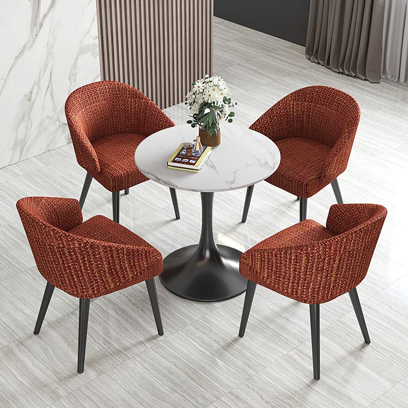 Contemporary 1/5 Pieces Dining Set Sintered Stone Dinette Table Set