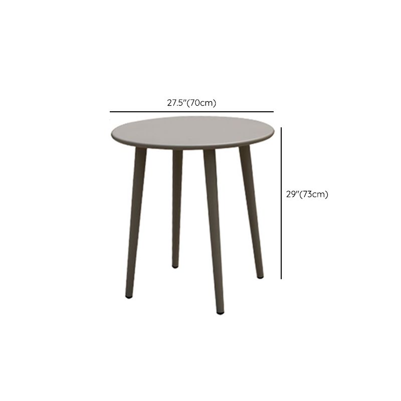 Boho Style Gray Dining Set Metal 1/5 Pieces Water Resistant Dining Set