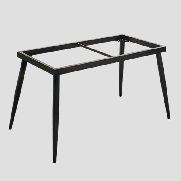 Rectangle Modern Stone Table Standard Height Table Dining with 4 Legs