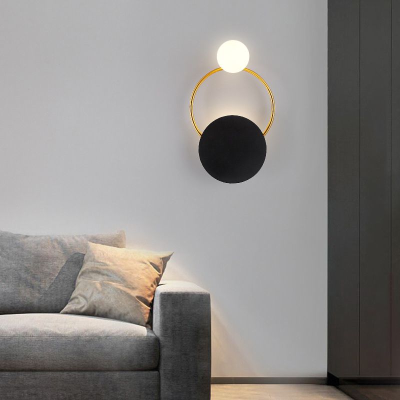 Wohnzimmer Wandleuchte postmoderne Metallglas 2 Kopfleuchte Leuchte montierte Leuchte