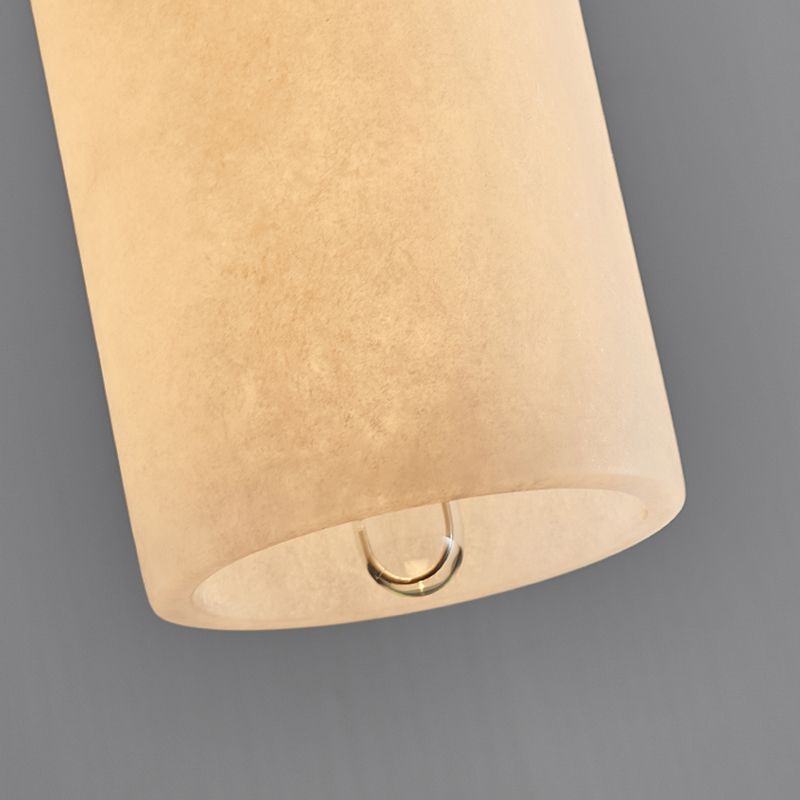 Moderner Stil Anhänger Lichtzylinderstein hängen Licht in Weiß für Bett