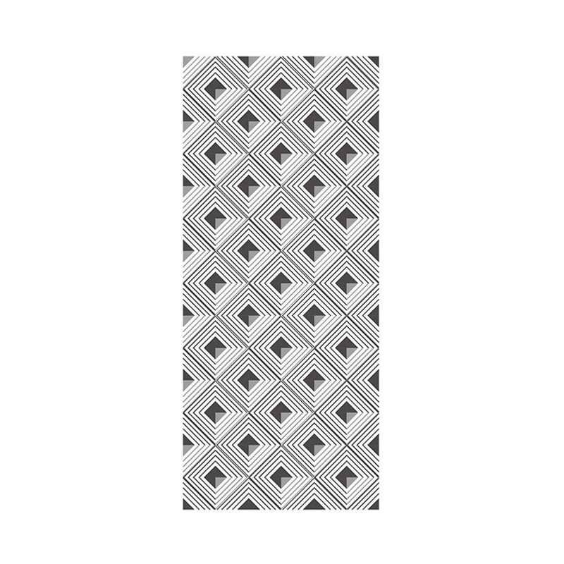 Seamless Pattern Square Wallpaper Panel Grey Modern Style Adhesive Wall Decor for Home