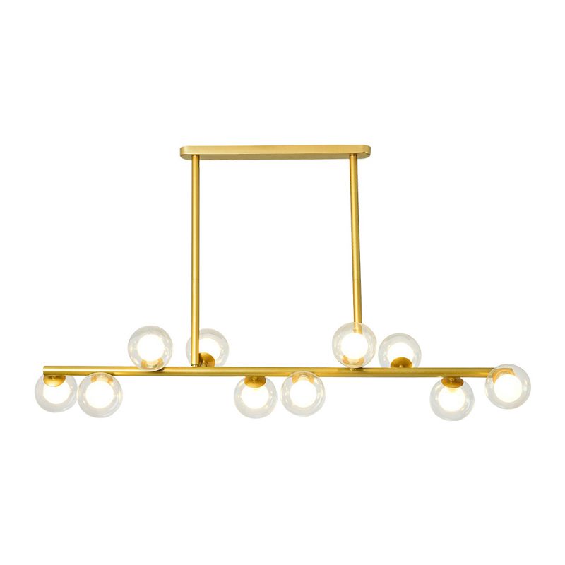Multiple-Light Globe Island Pendant Modern Glass Island Lighting