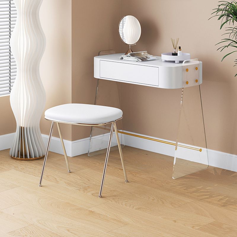 Contemporary Vanity Set with 1 Storage Drawer Wooden Make-up Vanity