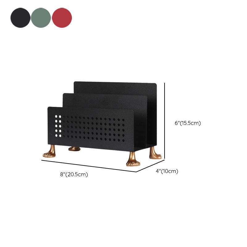 1 Shelf Metal Horizontal Bookshelf Standard Glam Closed Back Bookcase