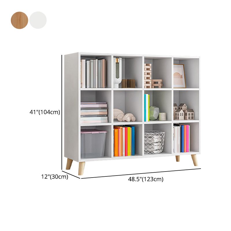 Cube Shelf Bookcase Engineered Wood Bookshelf for Study Room