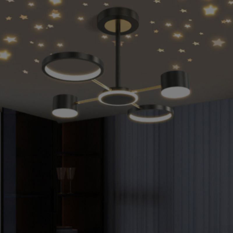 Multi Light Unique Branch Hanging Lights Modern Style Metal Hanging Lighting for House
