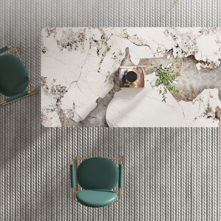 Luxury Sintered Stone Top Dining Set Rectangle 1/2/4/5/7 Pieces Dining Table with Chairs