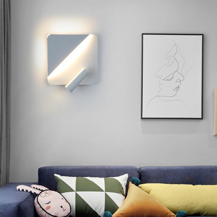 Modern Simplicity Geometric Wall Lamps Acrylic Wall Lighting Fixtures for Bedroom