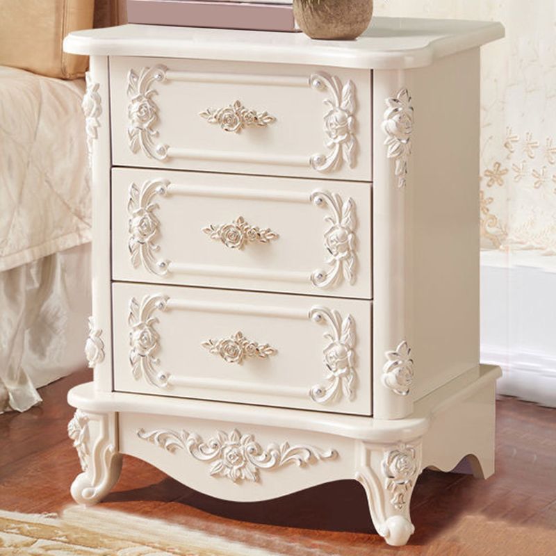 15.74" Wide Accent Chest Modern White Rectangle Chest with Drawers