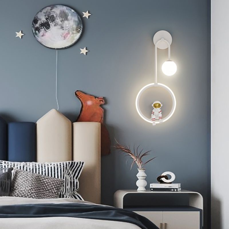 Metal Wall Mounted Lamp Modern LED Sconce Light Fixture for Kids Bedroom