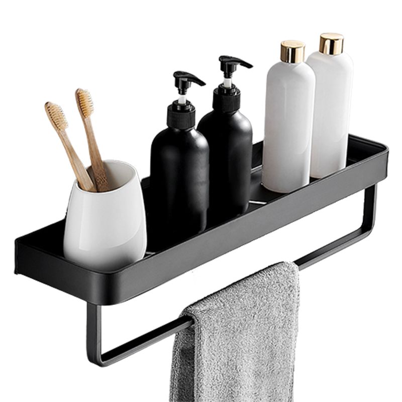 Matte Black Bathroom Set Modern 1/2 - Piece Anti-rust Bath Shelf