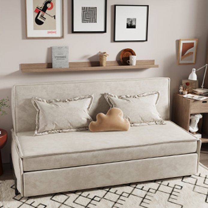 Pillow Included Sofa Futon Armless Foldable Cushion Back Sofa Bed