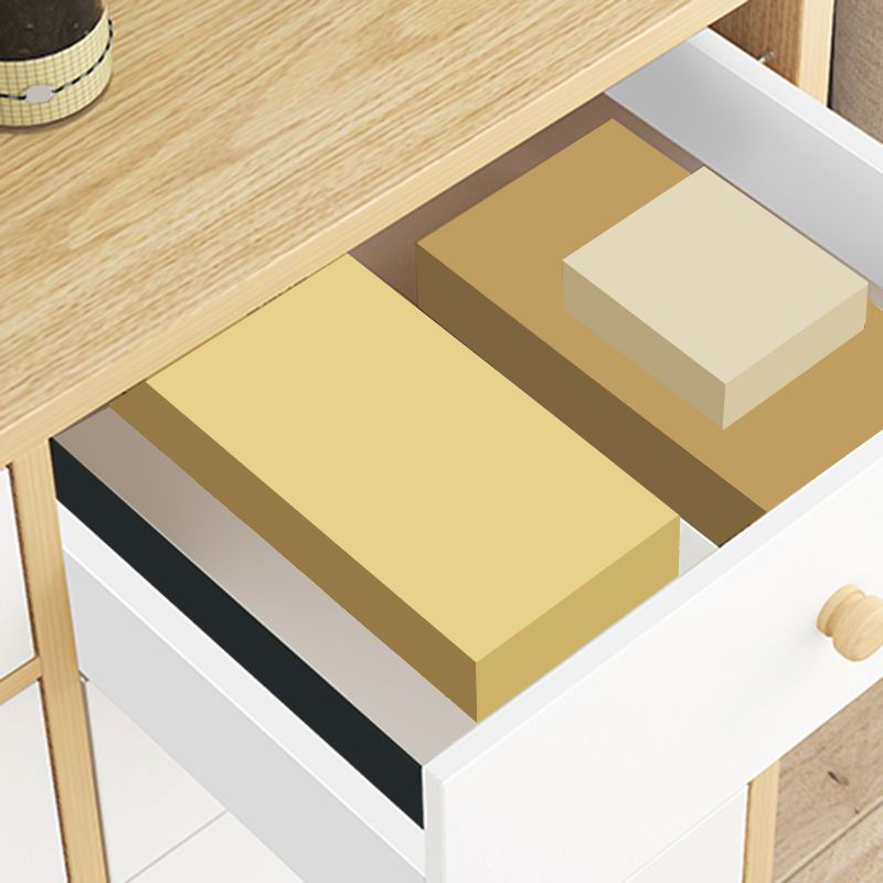 Modern Rectangle Accent Cabinet Wood Knobs Cabinet with Drawer