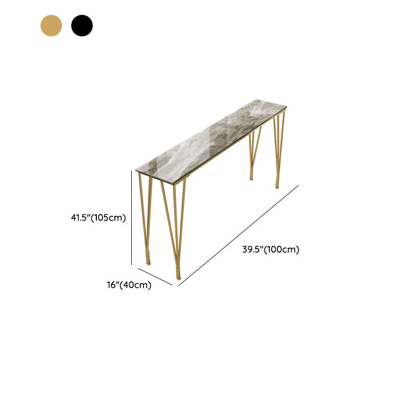 Modern Bar-Height Table Stone Top Bistro Table for Patio Use