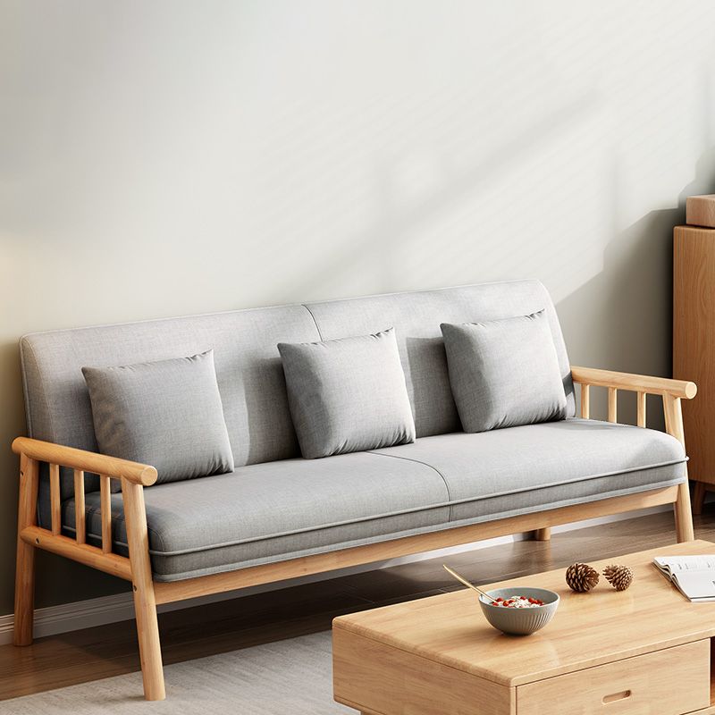 Linen Modern Tight Back Sofa 24"W Square Arm Sofa for Living Room