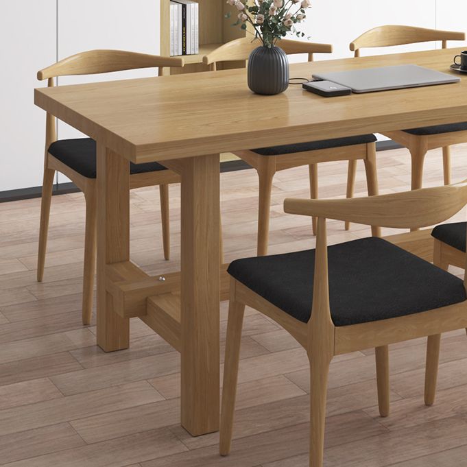 Industrial Rectangle Wood Dining Table 1/2/7 Pieces Dining Set for Dining Room