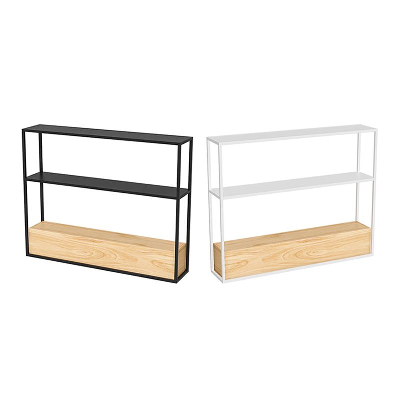 Contemporary Open Etagere Bookshelf with Metal and Shelf for Home