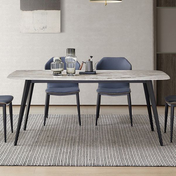 Designer Style Sintered Stone Dining Set Rectangle 1/4/5/7 Pieces Dining Room Table Set