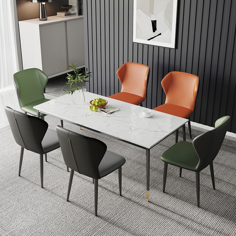 Silla auxiliar Parsons contemporánea, silla curva de cuero con acabado mate para Brasserie