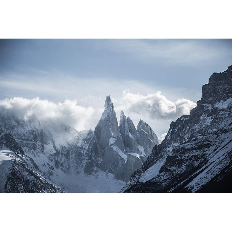 Huge Cloud Mountain Photography Mural Eco-friendly Wallpaper for Home Decor