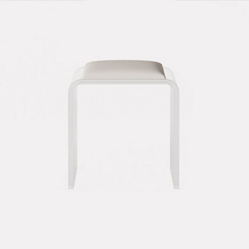 White Make-up Vanity with 2 Drawers and Stool for Bedroom 31.5" High
