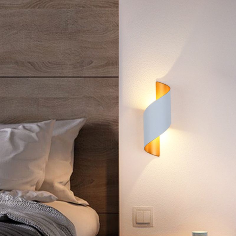 2 Lights Curved Wall Washer Sconce Modern Style Metal Wall Lighting Ideas