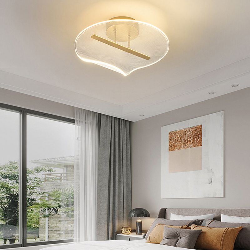 Geometric Semi Flush Mount Contemporary Acrylic Flush Ceiling Light Fixture