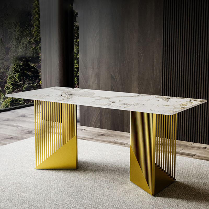 Metal Dinette Set with Gray Chairs 1/2/4/7 Pcs Glam Dining Table Set