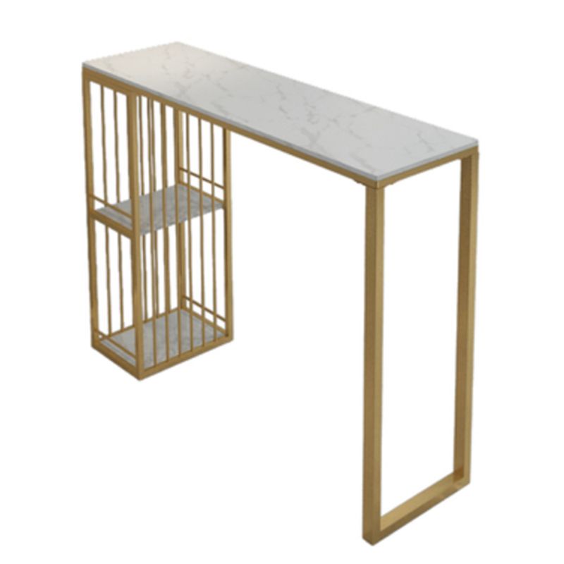 1/3/5 Pieces Bar Table Set Glam Rectangular Table and Stool Set