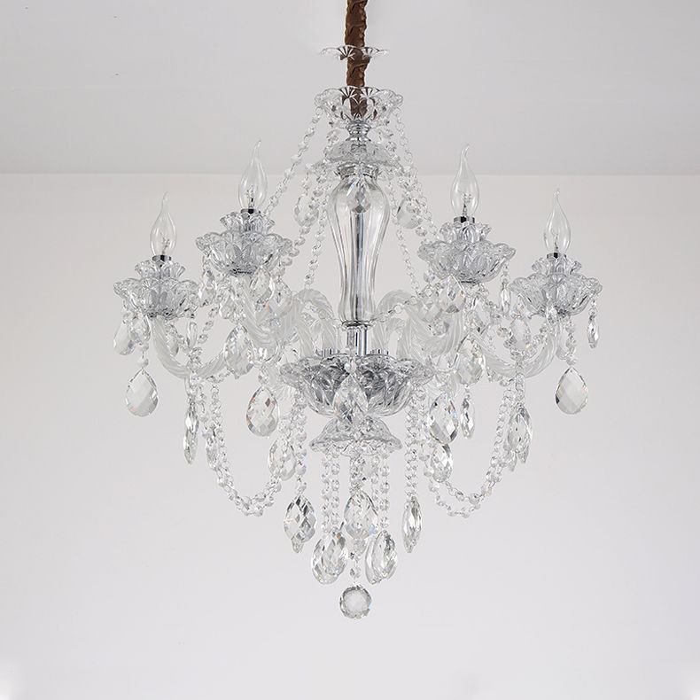 American Style Chandelier Crystal Multi Light Hanging Light for Bedroom